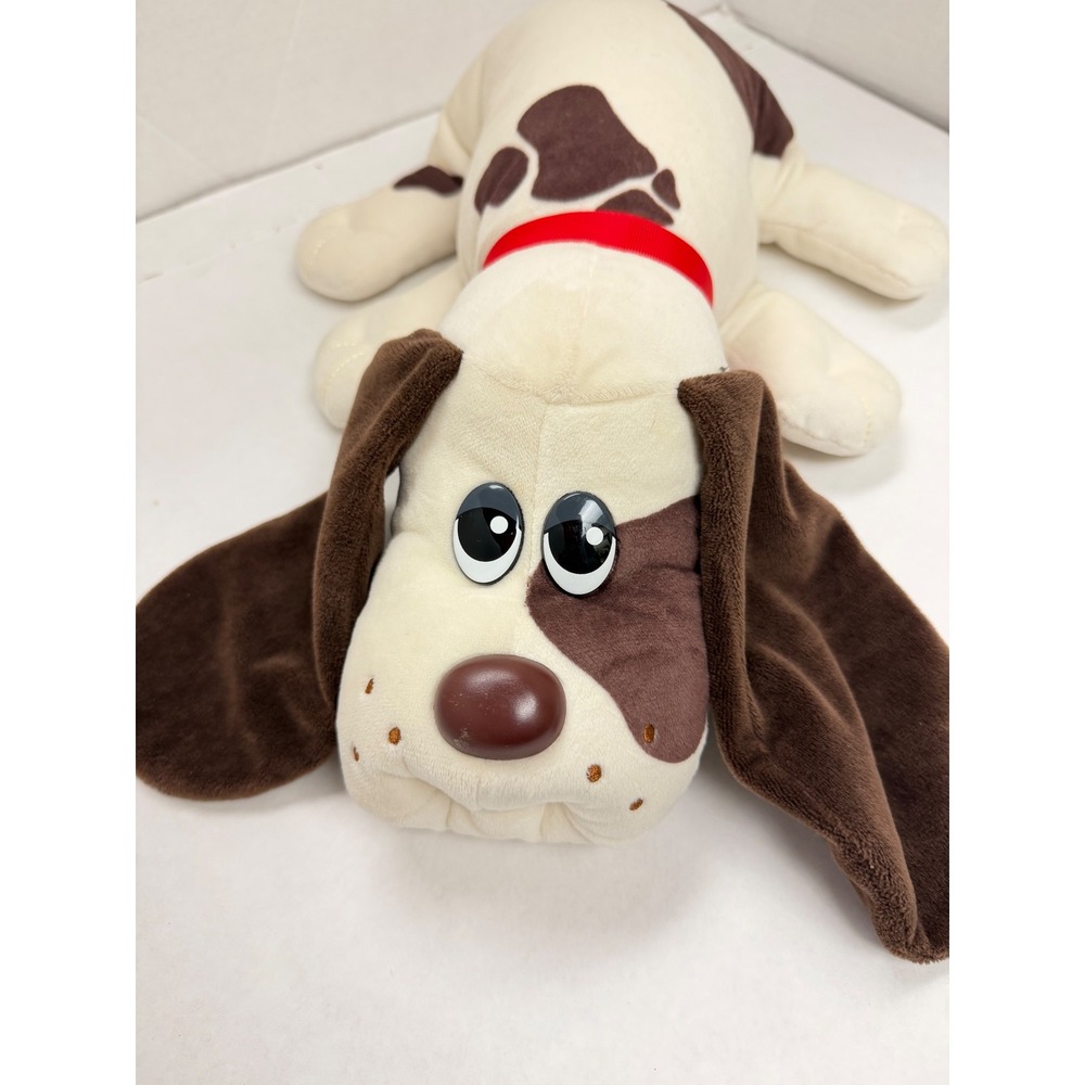 Pound Puppies Plush Dog Cream Brown Spotted 18 Inch Basic Fun Hasbro 2021